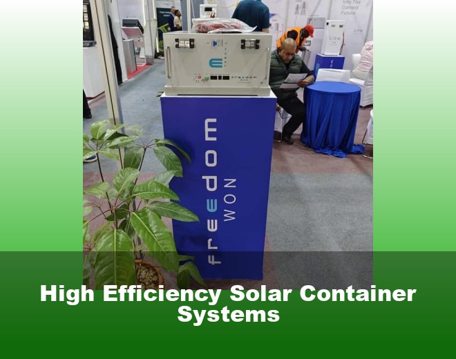 High Efficiency Solar Container Systems